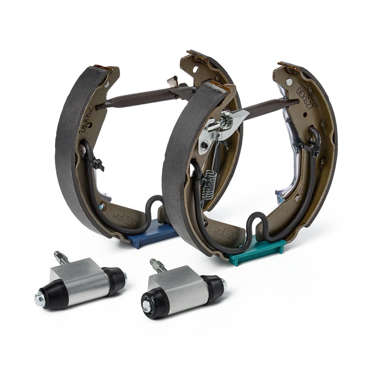 RIDEX 3859B0338 Bremsenset Trommelbremse Bremsbacken Satz mit Radbremszylinder mit Stellelement Hinten Kompatibel mit OPEL AGILA A H00, SUZUKI IGNIS II, SUBARU JUSTY III G3X, VAUXHALL Agila Mk I A H00