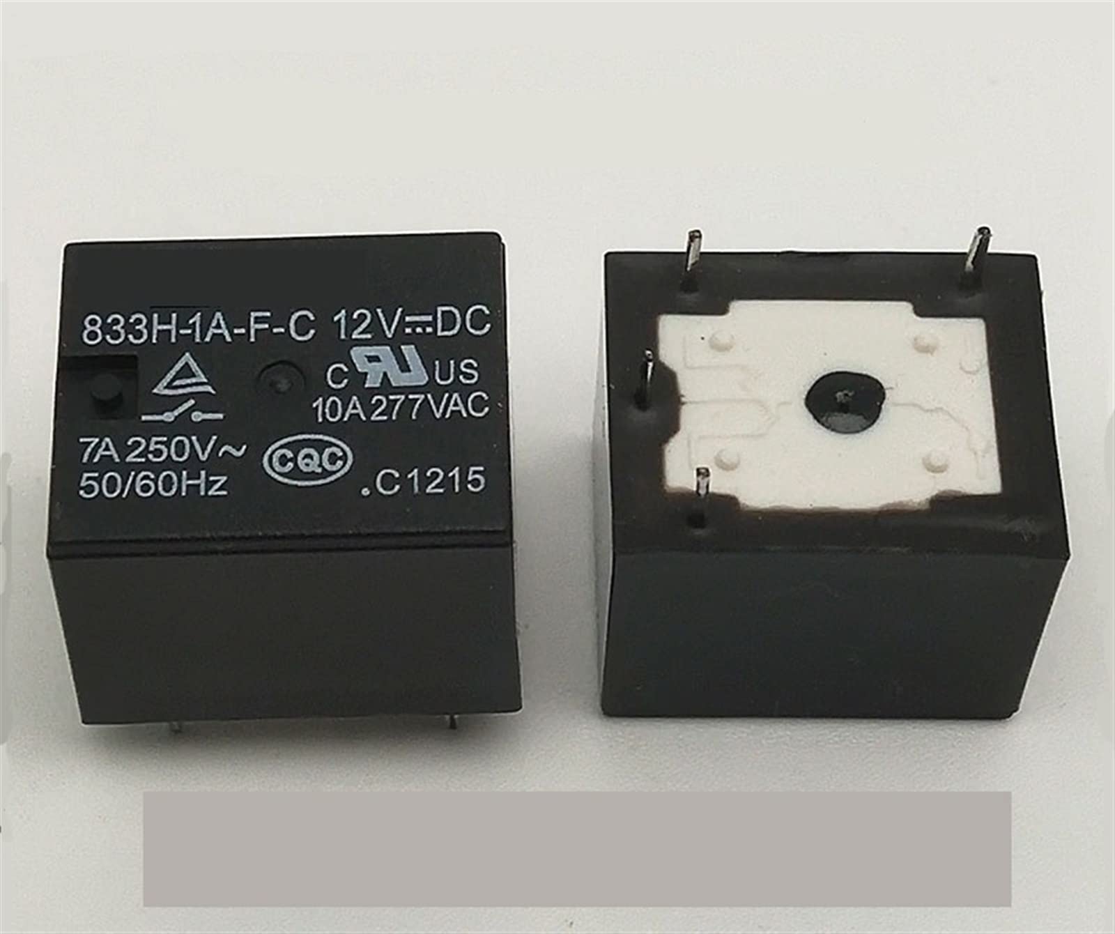 Relais DC12V 10A 277VAC 833H-1A-FC pour automatisme et domotique