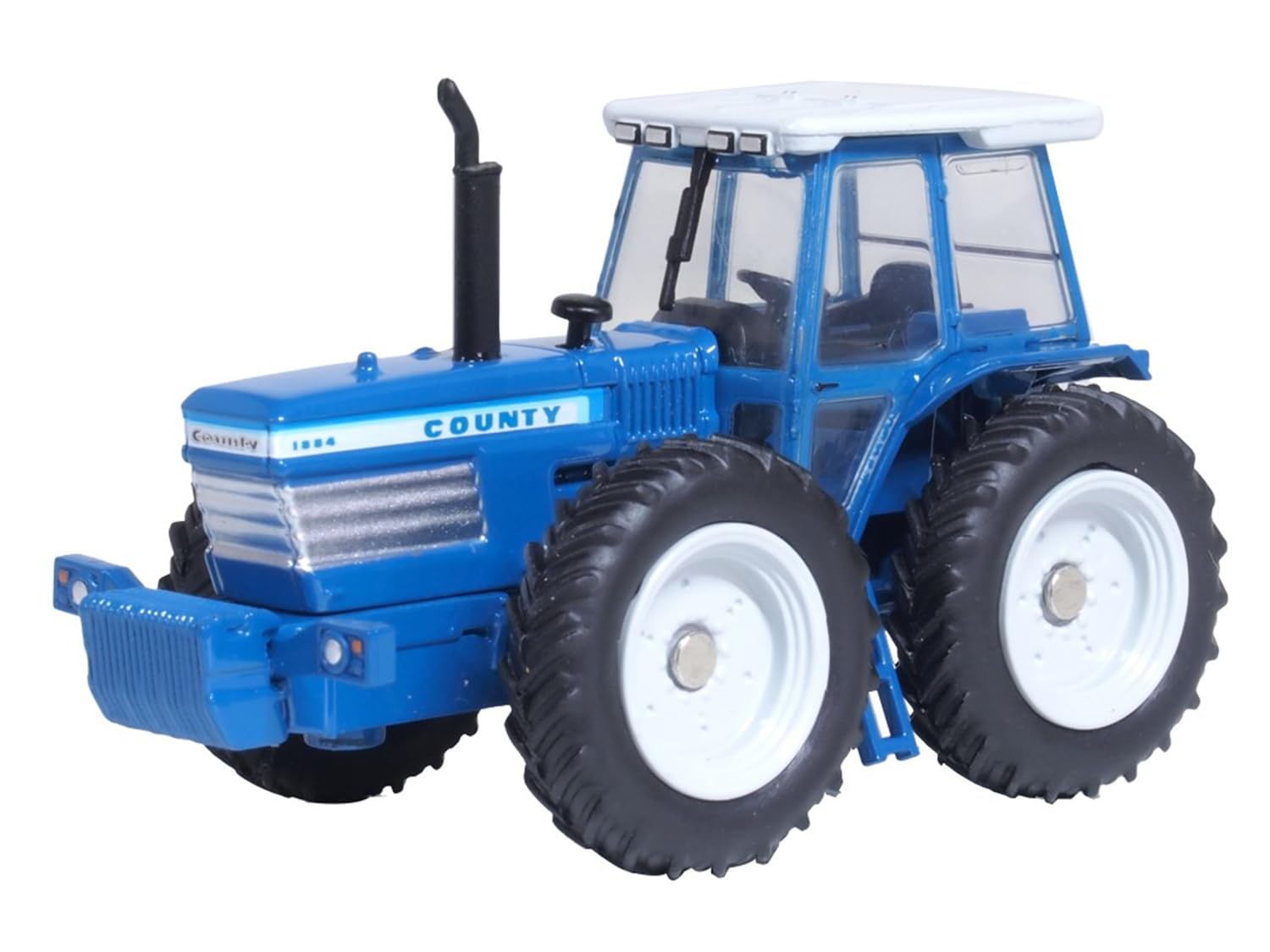 Oxford Diecast 1:76 Blue Ford County Tractor Collectable model 76FCT001