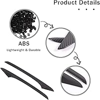 Vista 5 de 2 piezas de tira decorativa interior para puerta delantera para Honda Pilot 2016 2017 2018 2019 2020 2021 2022, protector de pegatina para panel