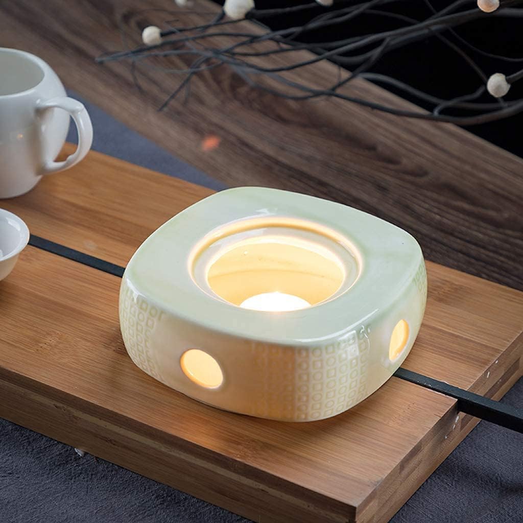 Teapot Warmer Porcelain Heating Furnace Warmer Candle Warm Tea Stove Tea Cosy for Teapot