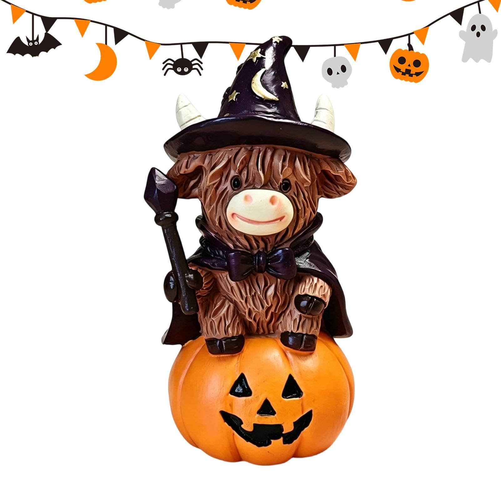 Estatua de Halloween de resina para decorar tu chimenea o estantería con un toque taurino único