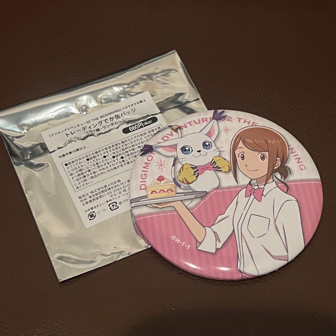 デジモン 八神ヒカリ&テイルモン 缶バッジ バッジ・ピンズ 八神ヒカリ＆テイルモン 「デジモン