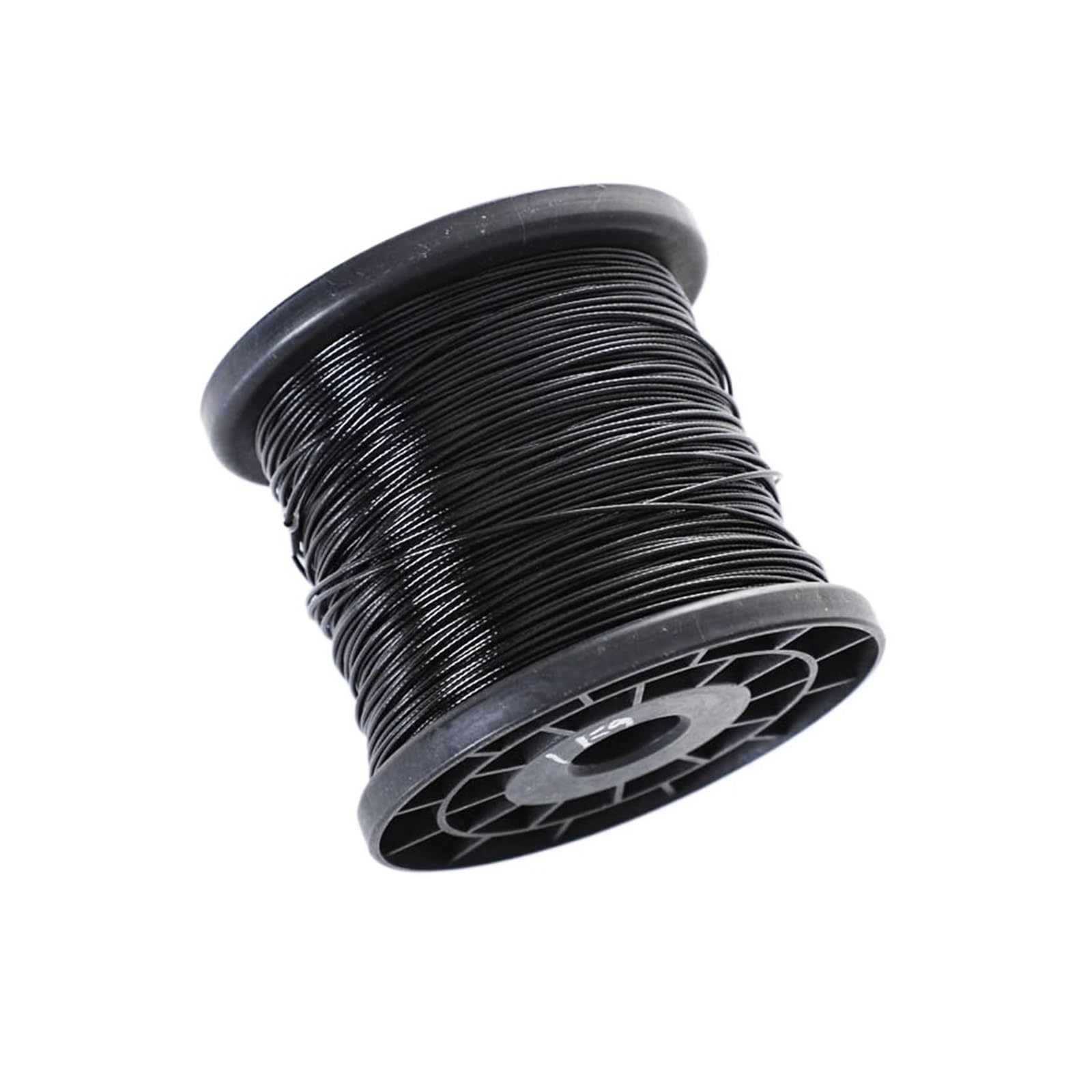 Lina stalowa, Lina stalowa powlekana PVC 304 ze stali nierdzewnej o średnicy 0,38–6 mm, czarna, długość 10–100 m(7X7 5MM 20Meters)