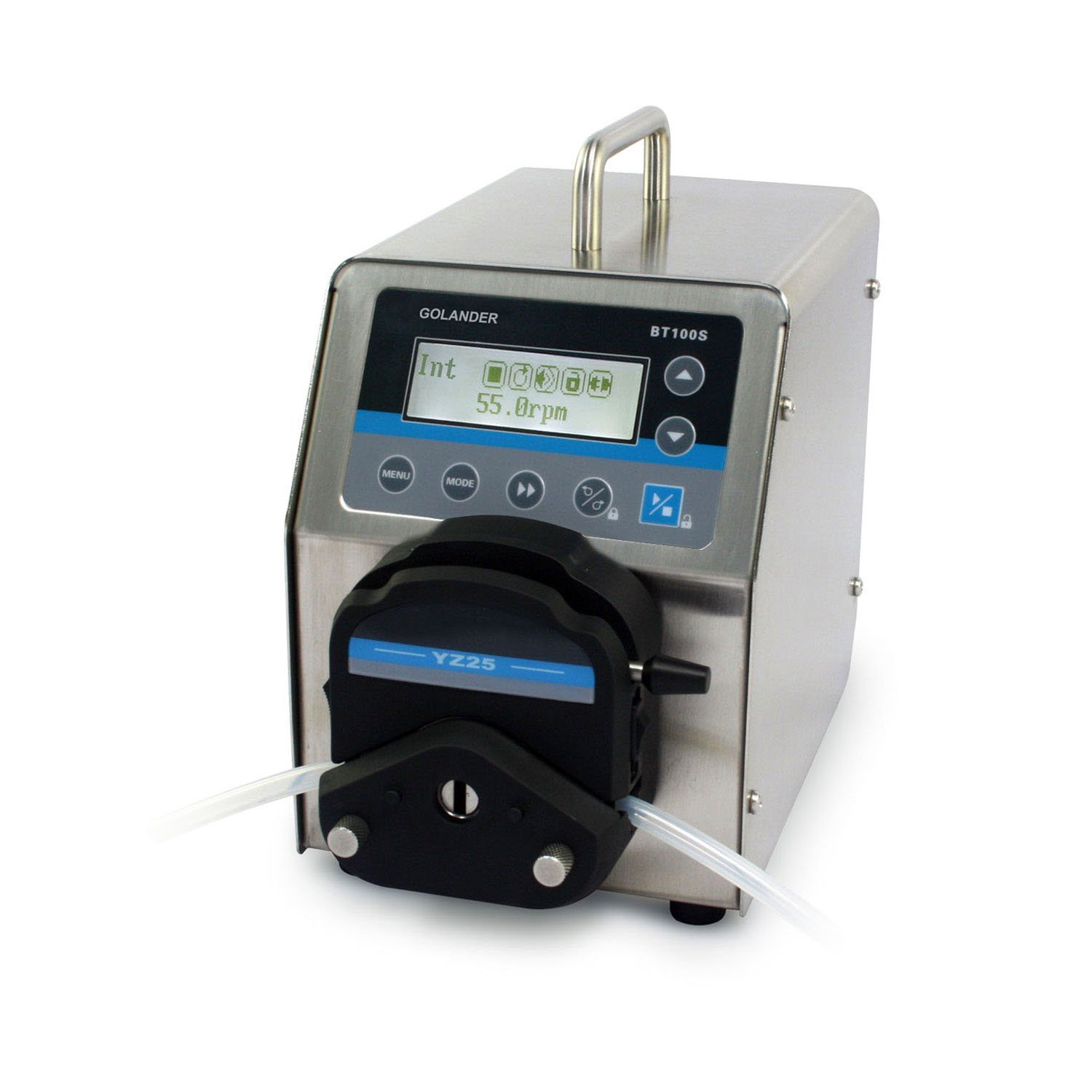 BT100S Basic Variable Speed Peristaltic Pump with Pump Head YZ25 (1 Channel), Flow Rate 0.17~420 mL/min Per Channel