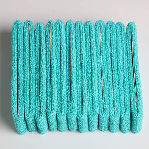 Image of Cotton Sweatband Headbands,Pack of 12,Elastic Stretchy Sport Terry Cloth Sweat Bands,Yoga Workout Fitness Exercise Basketball Headband