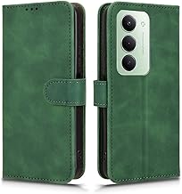 PEIYE Case for Xiaomi Redmi 15 4G, Flip Case, PU Leather Wallet Case, Anti-Shock, Stand Function, Card Slots and Magnetic Closure, (Green)