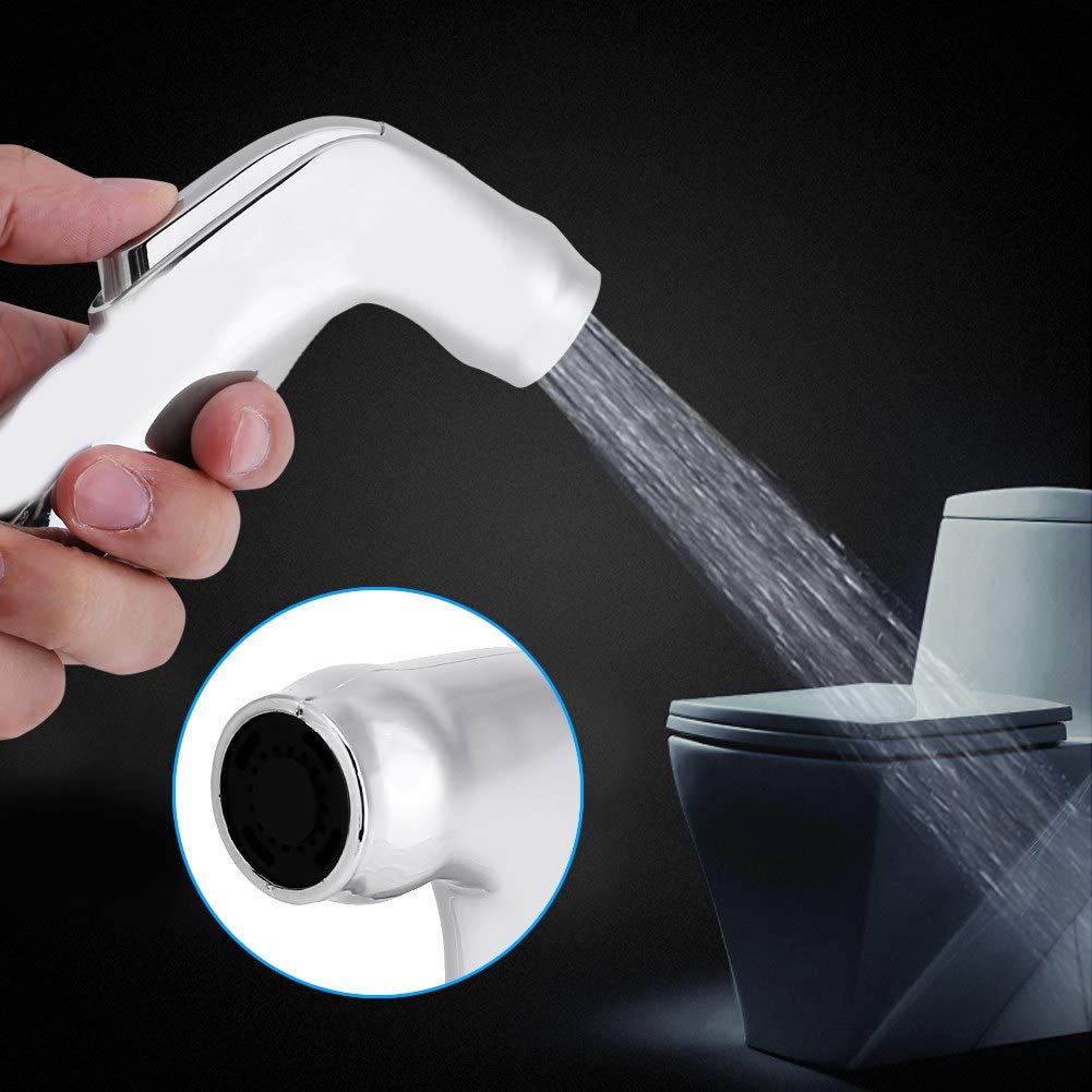 4 Piece Abs Handheld Bidet Sprayers Gun with Shower Jet Spray Toilet Hose Sprayer for Toilet Stainless Steel — view 9
