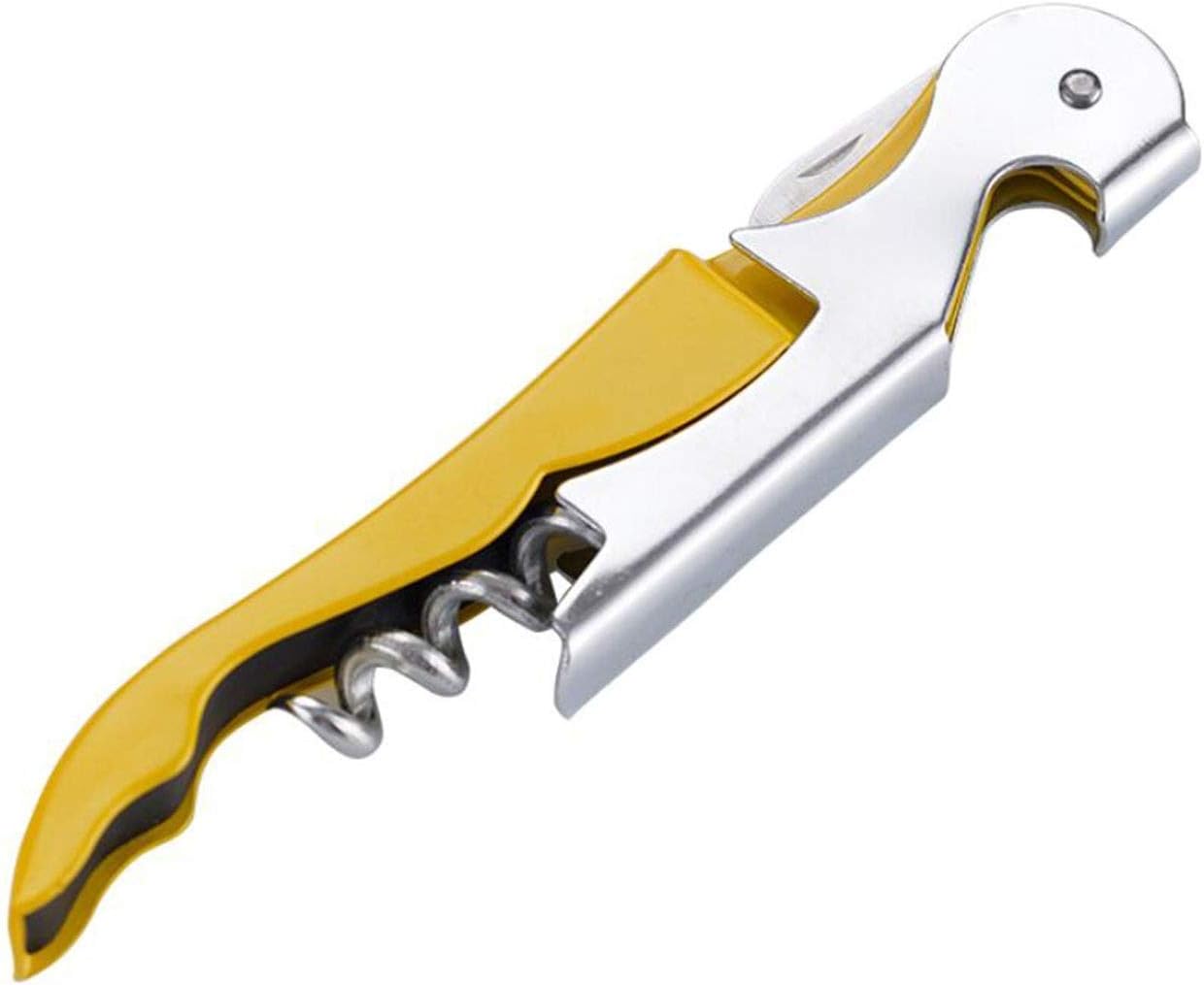 スチールボトルオープナー 2 In 1ワインビール缶切り キッチンレストランシャトーとバーコルク栓抜きに適しています 年末のプロモーション