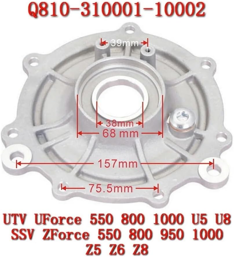 Motorcyle Front Axle Case Cover For CF SSV UTV ZForce 550EX UForce 550 CF500US-EX CF500UTR ATV Accesorios Q810-310001-10002