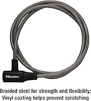 Vista 4 de Master Lock Cable Lock, Keyed Bike Lock, 6 ft. Long, 8154DPF