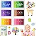 Produktbild DazSpirit Stempelkissen Set, 6 Farben Stempel Fingerfarben Kinder Ungiftig Abwaschbar, Fingerabdruck Stempelkissen Bunt für DIY Leinwand, Hochzeit, Papier Handwerk, Geburtstag Geschenk