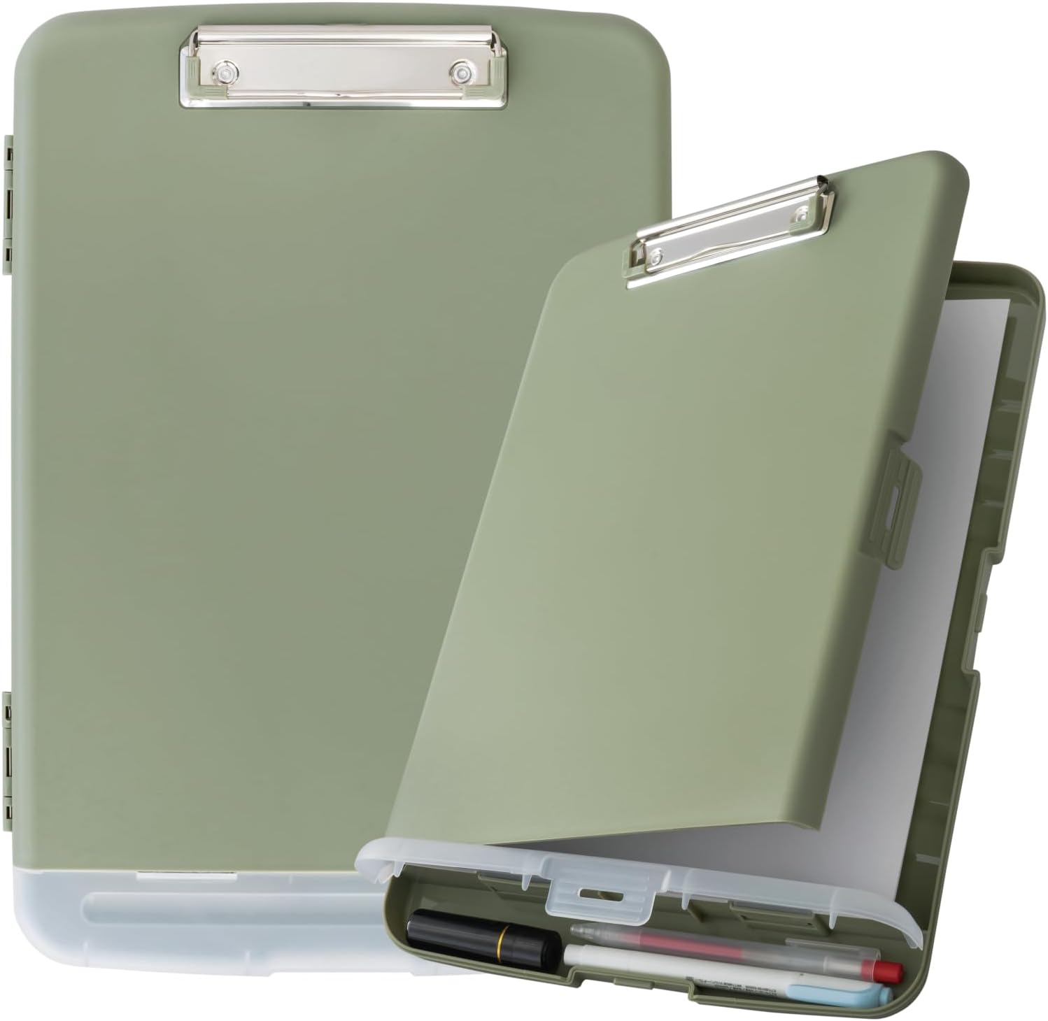 Carl Office Equipment CSC-001-U Clipboard Case A4 Document Storage Accessories Storage with Grip, Light Green, 1 Piece