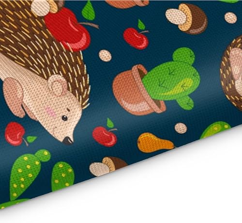 Miniatura 3 de Hedgehogs Animals Pattern Placemats Set of 4 Table Mats Washable Placemat Waterproof Place Mats for Party Home Dining Table Decor 18x12 in