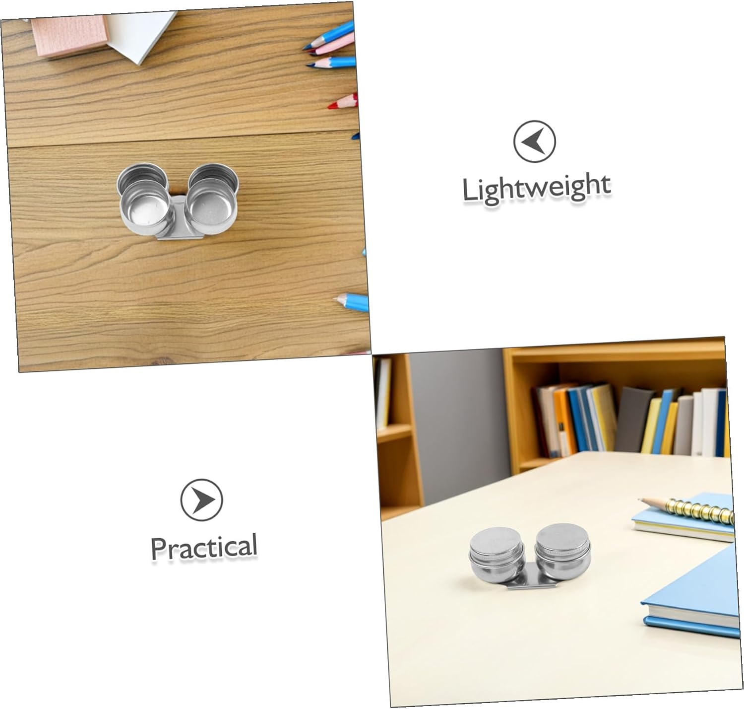 Stainless Steel Double Oil Palette Cups with Lid for Oil Painting Portable Brush Cleaning Pot for Artists and Painting Supplies