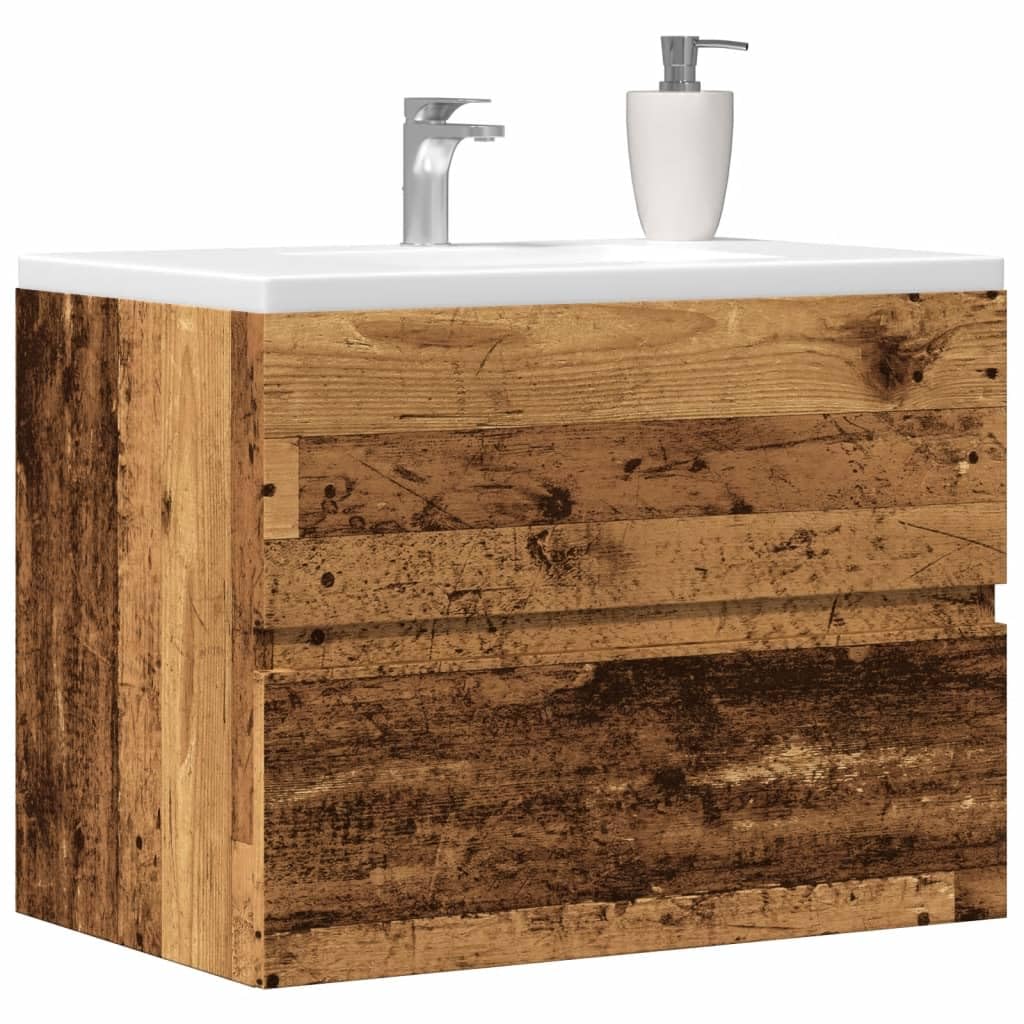 vidaXL Armoire de Salle de Bain Vieux Bois Bois d'ingénierie