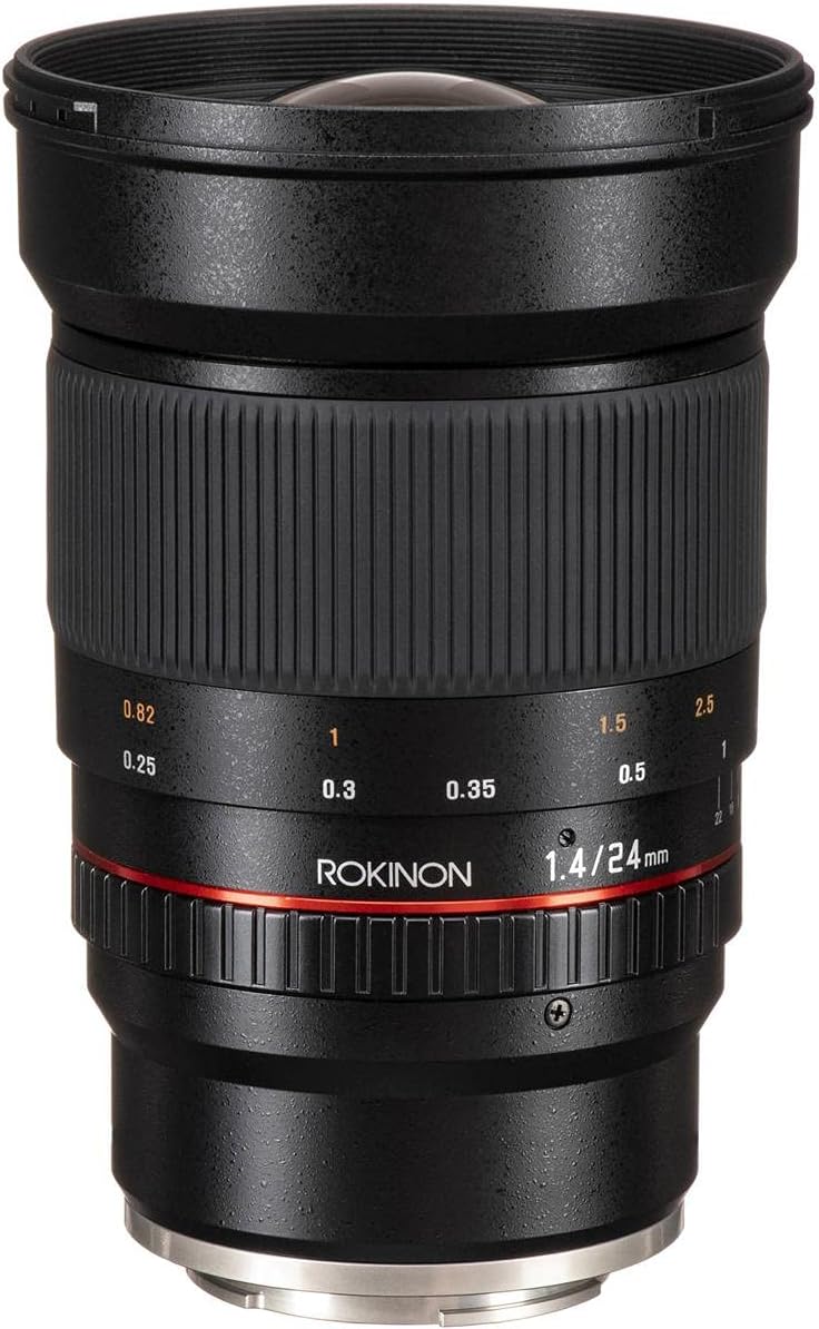 Rokinon 24mm F1.4 ED AS IF UMC Wide Angle Lens for Sony E-Mount (NEX) Cameras (RK24M-E)