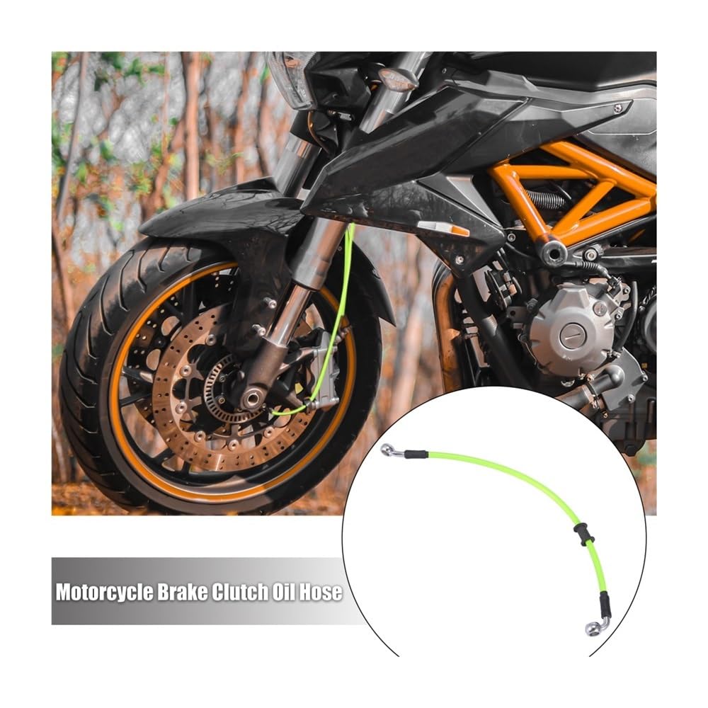 Moto Tubo Freno Tubo Flessibile Per Olio Frizione Freno Moto Tubo Universale Intrecciato Idraulico In Acciaio Inossidabile Rinforzato Verde Da 40 Cm(200cm)
