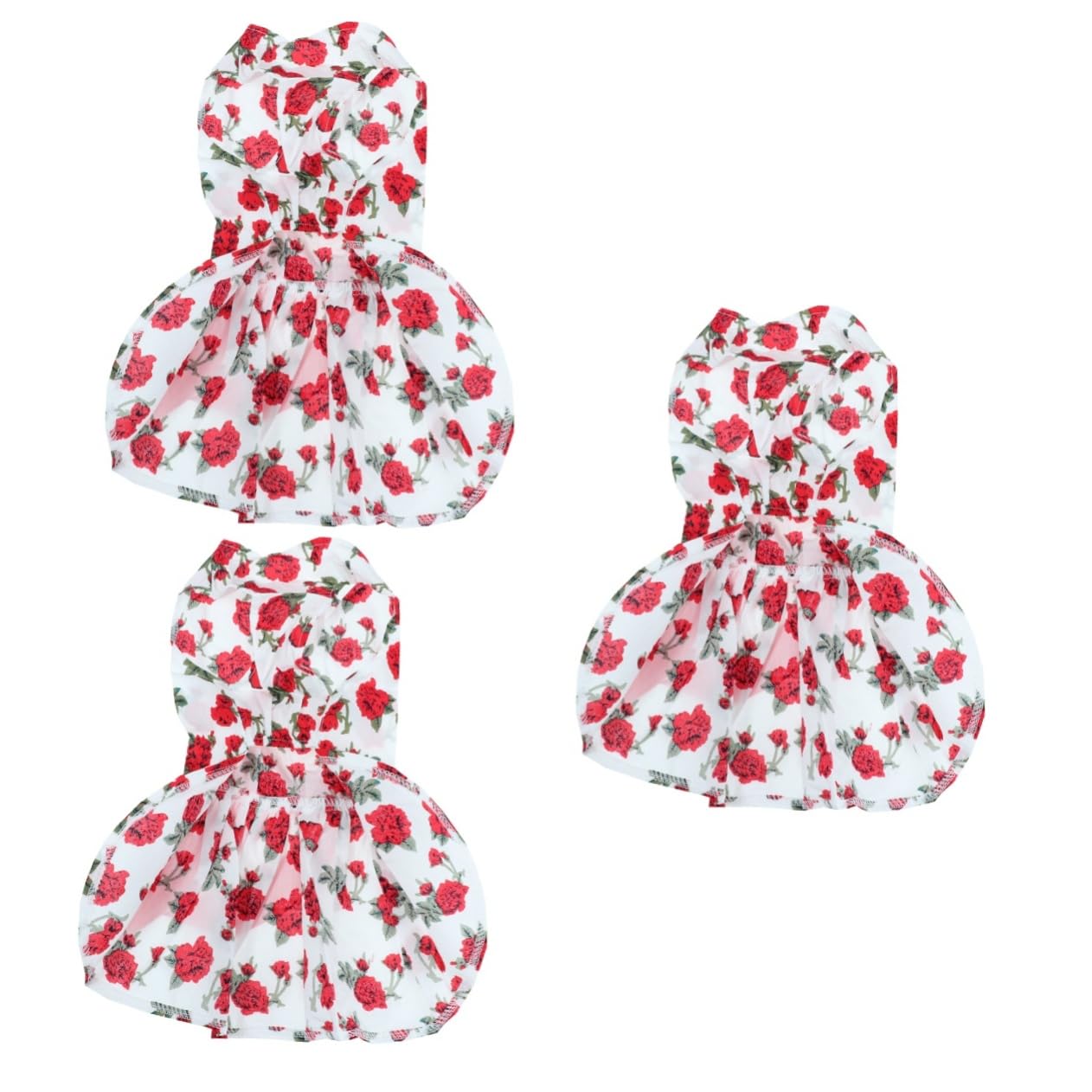 Robe pour chien sans manches avec nœud satin élégant lot de 3