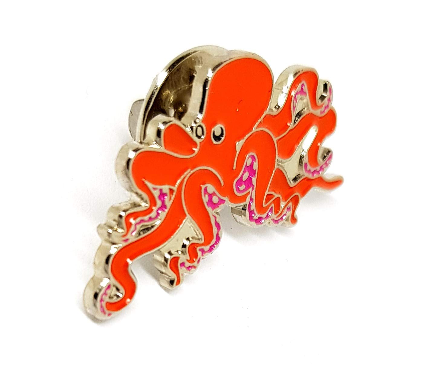 Metal Enamel Pin Badge Brooch - Octopus