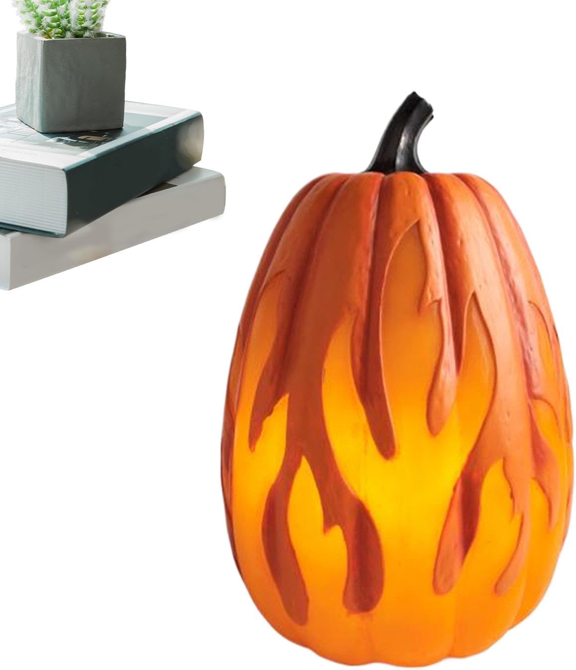 ハロウィン パンプキン ランタン、ハロウィン ライト付きカボチャ,ハロウィン ライト 電池式卓上装飾 - 長持ちするハロウィーンラン