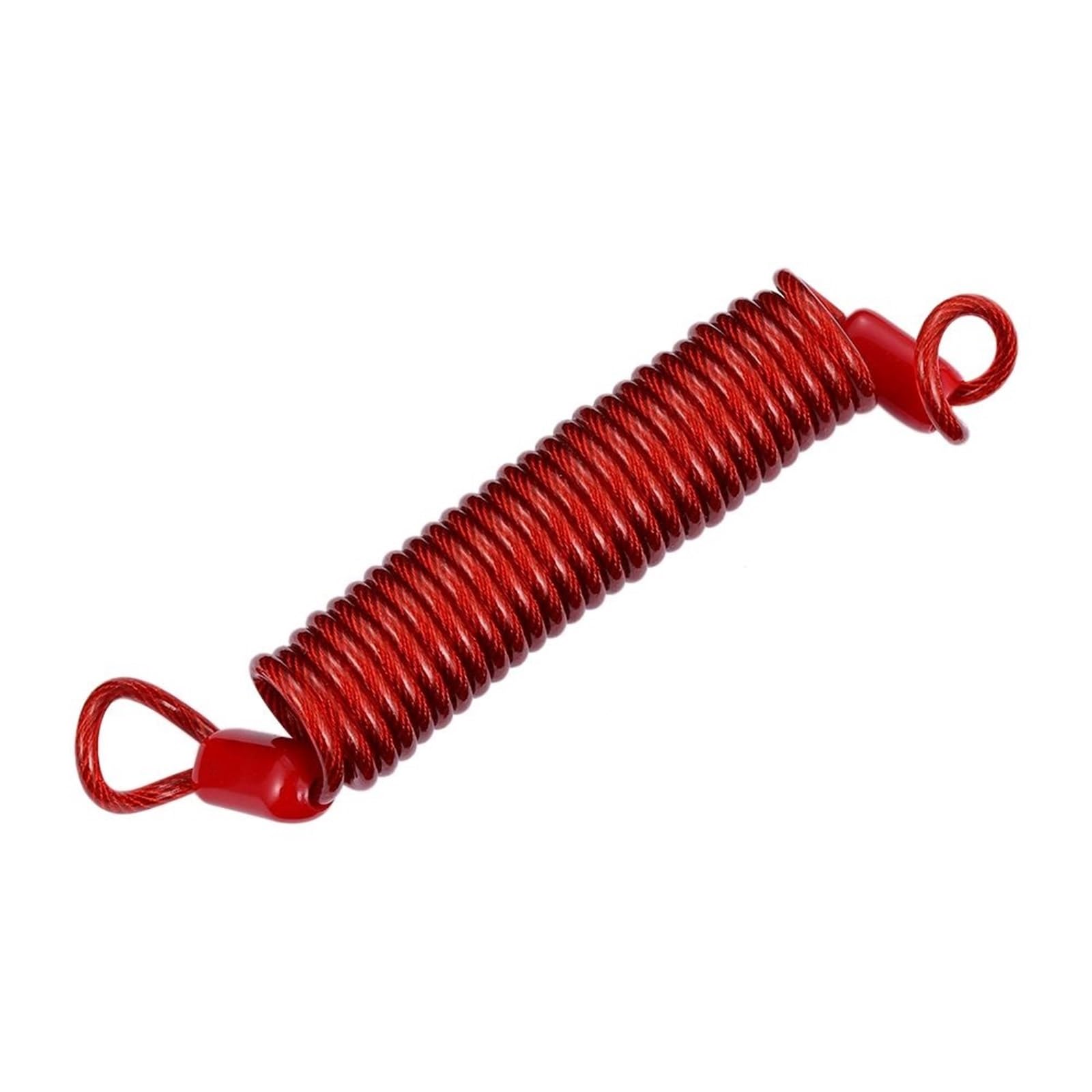 Motorcycle Handlebar Lock Universal 150cm Motorcycle Scooter Anti Thief Security Alarm Disc Lock Spring Reminder Cable Motorbike Lock Security(Red)