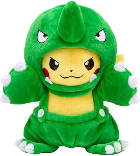 Amazon ぬいぐるみイースタークリエイティブピカチュウ ポケモンポケモンクロスオーバーグリーン火を吐くドラゴンぬいぐるみおもちゃcm ぬいぐるみ おもちゃ