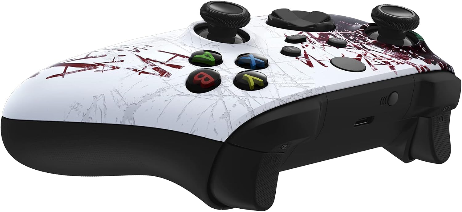 eXtremeRate Replacement Shell for Xbox Series X|S Controller, Unleash Your Style - Clown Hahaha Custom Skin Front Housing Faceplate for Xbox Core Controller Wireless