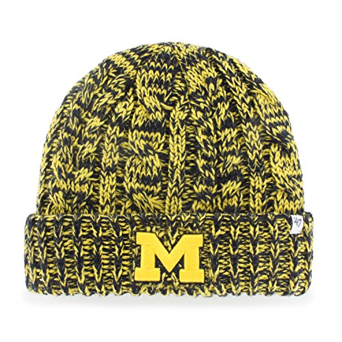 NCAA Michigan Wolverines Women's '47 Prima Cuff Knit Beanie, Navy