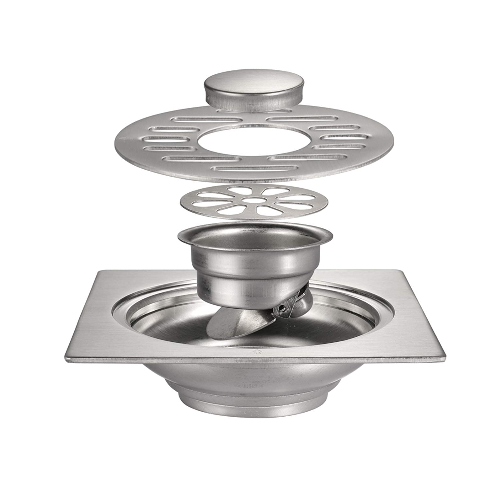 Drain de douche carré pour machine à laver et buanderie moderne 10cm