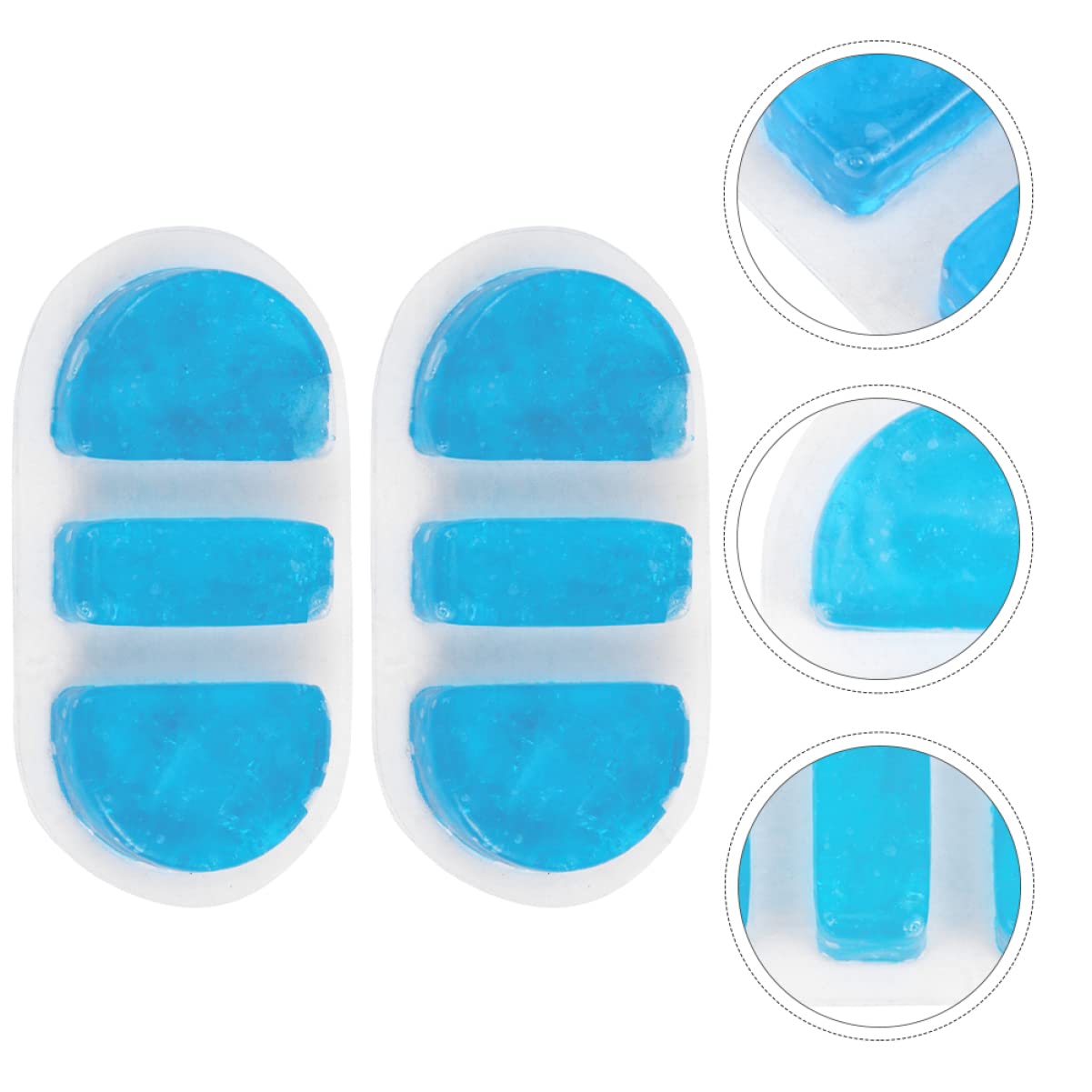 GLEAVI 4 Stück Nasenstegpad Aus Gel Kalte Kompresse Eiskompresse Wiederverwendbare Heiß-kalt-wrap Mit Gelkügelchen Nase Eispads Augenmasken Mit Spa- Tpu Kaltes Gel Heizung