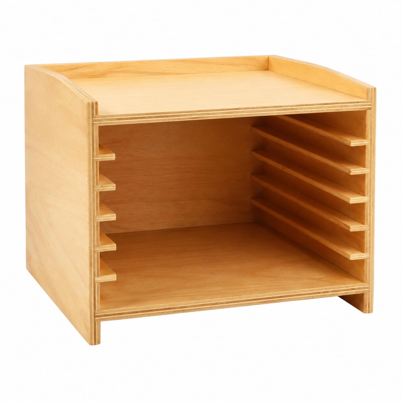 predolo Mobile Educativo in Legno Scaffale con Fessure Aperto Libreria Montessoriana per Maestre, Cameretta