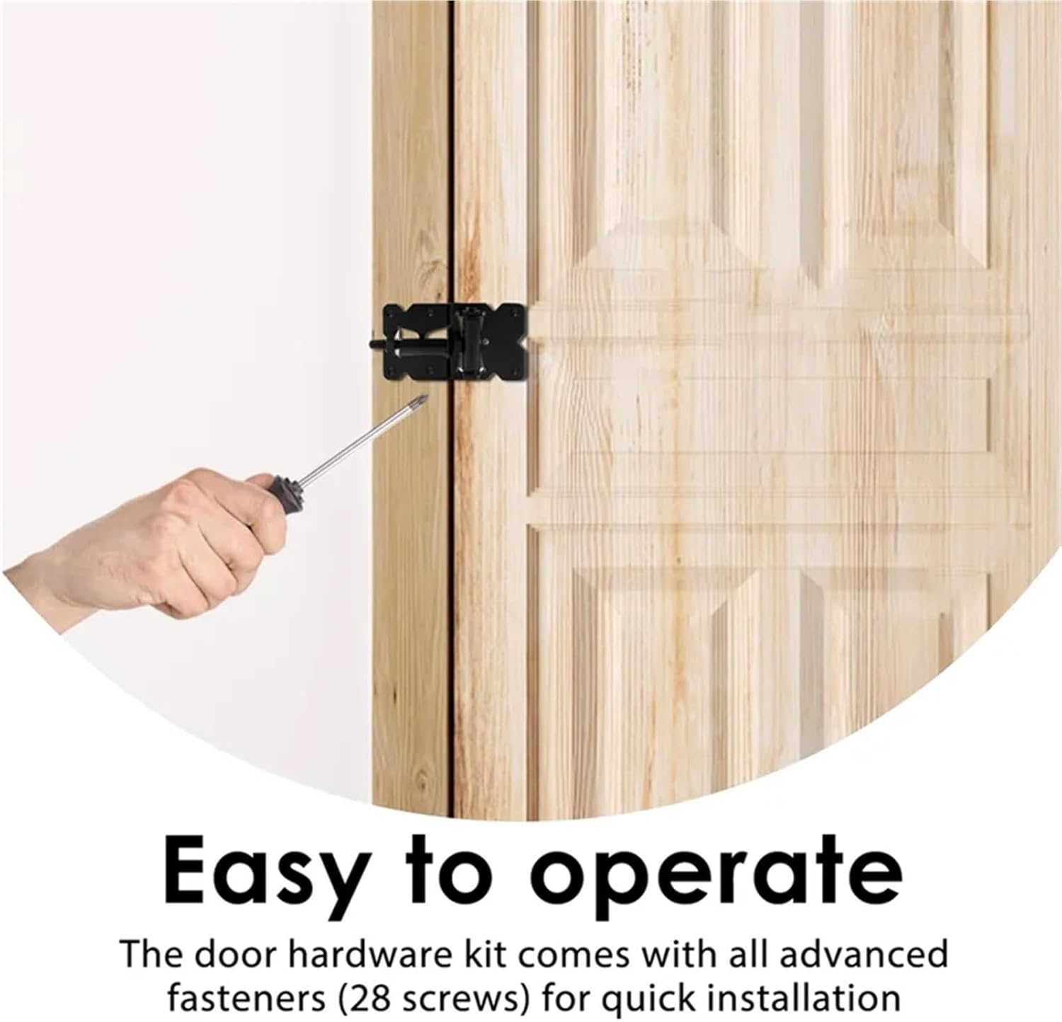 Gate Latch 2Pcs Adjustable Self-Closing Gate Hinges Heavy Duty Black Coated Hardware Heavy Duty Black Coated Hardware for Secure Yard and Garden