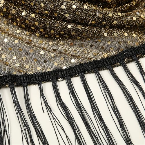 Sequins Scarf Sparkling Party Scarf Adjustable Headscarf Women Stylish Accessory for Fashionable Women3