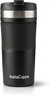 InstaCuppa Portable French Press Travel Mug for Coffee with Effortless Press Mechanism, Durable Steel Mesh Filter, Spill-P... Price In India