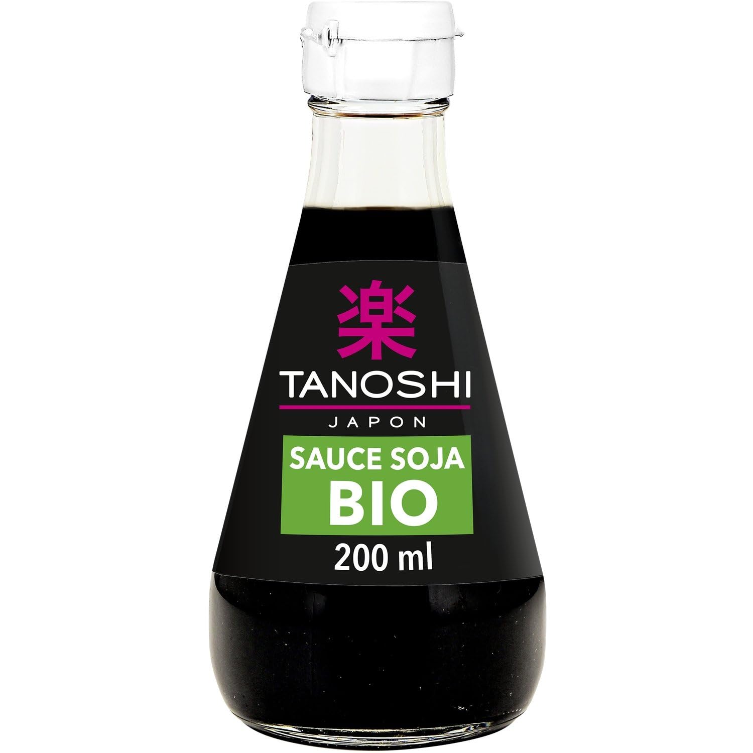 Pour des repas savoureux et authentiques au quotidien — TANOSHI Sauce Soja Salée Bio, Goût Doux et Arômes Subtils, Fabriquée au Japon, Flacon en Verre de 20cL - Lot de 3