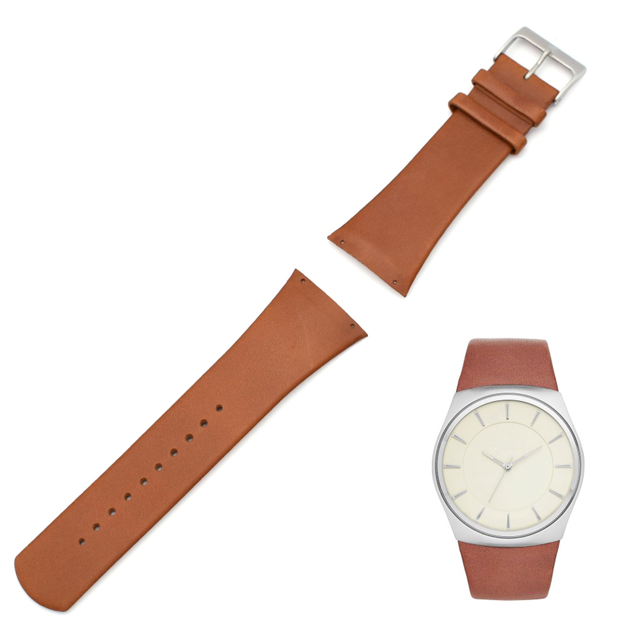 Tongcheng Leather Strap for Skagen