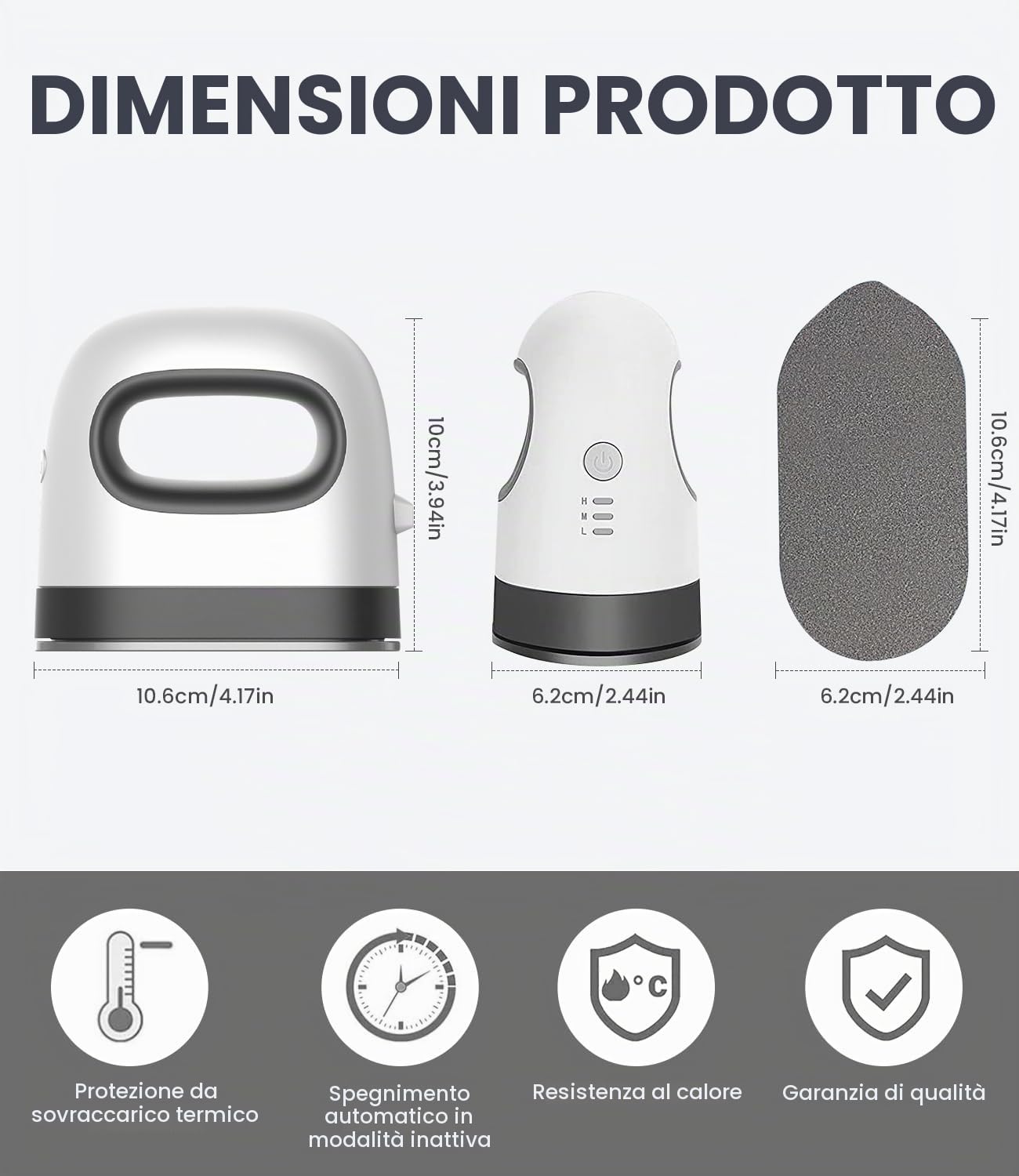 Mini pressa termica, macchina plotter pressa a trasferimento con base di sicurezza isolata, pressa da stiro per T-shirt, scarpe, fai da te, piccoli progetti HTV in vinile grigio LEAZZLE