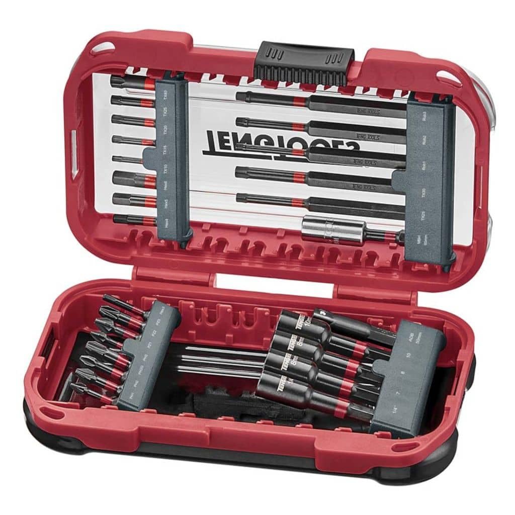 Teng Tools 27 Piece Impact Screwdriver Nut Setter Driver Bits 30mm 89mm TBBSI27