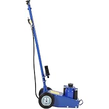 35 Ton Air Hydraulic Floor Jack Heavy Duty Low Profile Jack for Trucks & Tractors 77,000 lbs Capacity Dual Air/Manual Hydraulic Power 10"-21.19" Lift Range 4 Adapters