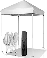 Vista 13 de Outvita Tienda de campaña desplegable de 6 x 6 pies, carpa de gazebo instantáneo comercial, toldo impermeable y con protección UV con patas