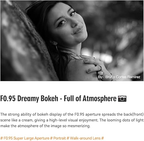 Miniatura 2 de TTArtisan Lente de cámara fija manual F0.95 APS-C de 1.378 in para cámaras Sony E-Mount sin espejo A5000 A5100 A6000 A6100 A6300 A6400 A6500 A6600