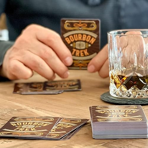 Miniatura 5 de Regalos de Bourbon para hombres, juego de trivia único Bourbon Trek para amantes del whisky | Regalos de whisky para hombres | Trivia de cultura