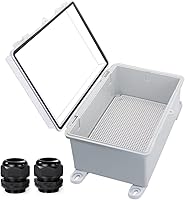 Vista 21 de Caja Eléctrica Impermeable para Exteriores Caja de Conexiones Resistente a la Intemperie IP67 Carcasa de Plástico ABS Caja de Proyecto