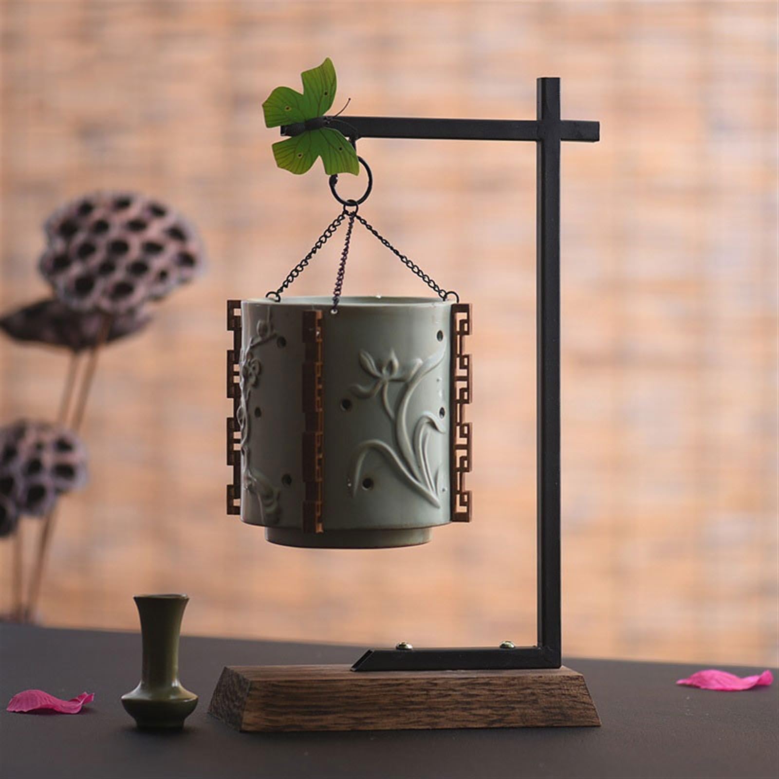 porta incenso domestico Bruciatore di incenso appeso squisito Ornamenti decorativi creativi retrò Bruciatore di aromi for la casa