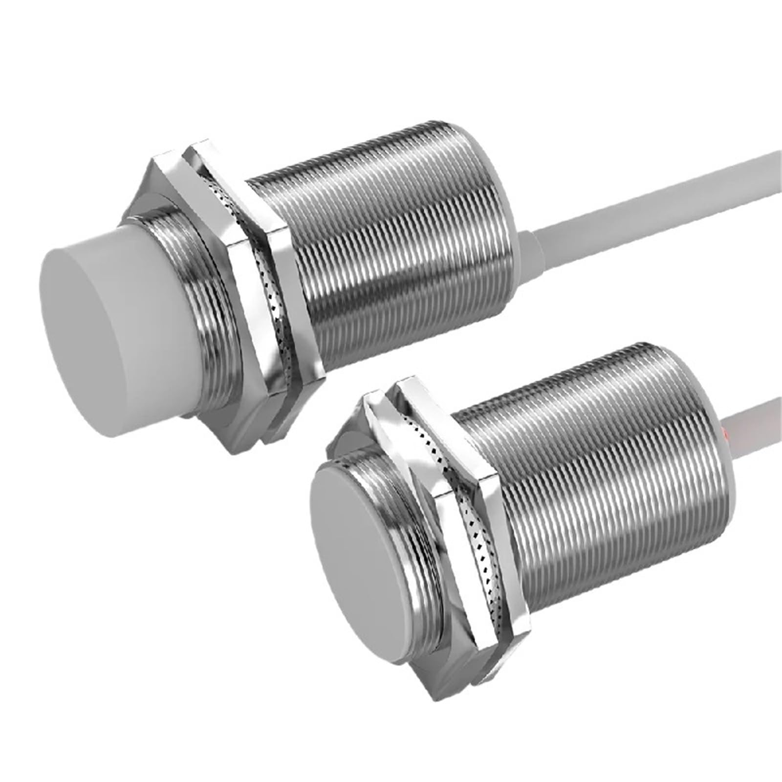 1 Sensor de proximidad Capacitivo M30 de 10-30 V CC, NPN/PNP, sin Contacto, NC, for líquidos no metálicos, con Cable de 2 m.(10MM AC 2-Wire NC)