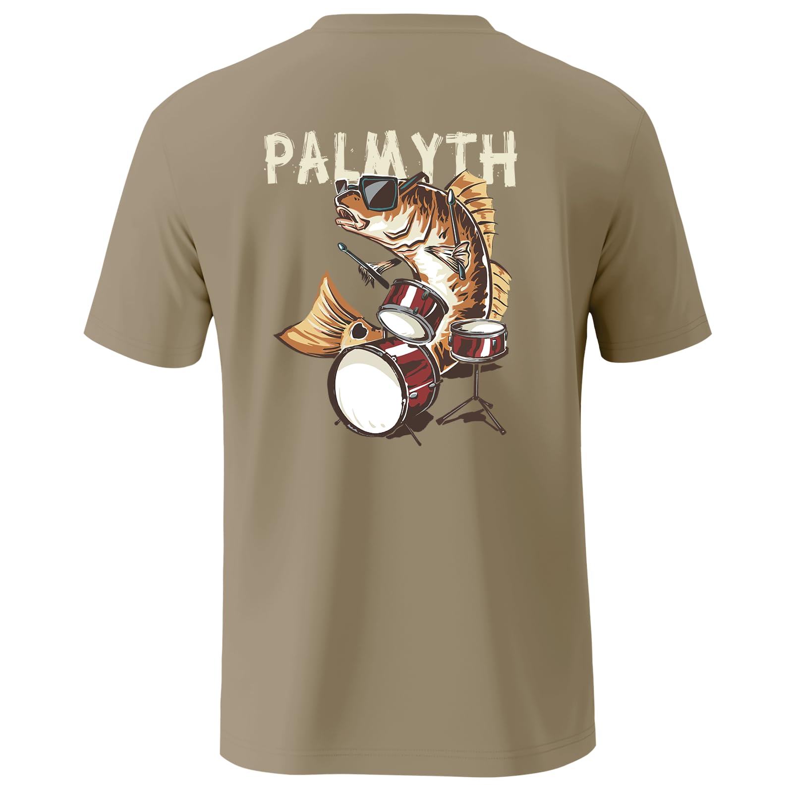 Palmyth Men's Fishing UPF 50+ Sun Protection Short Sleeve T-Shirt