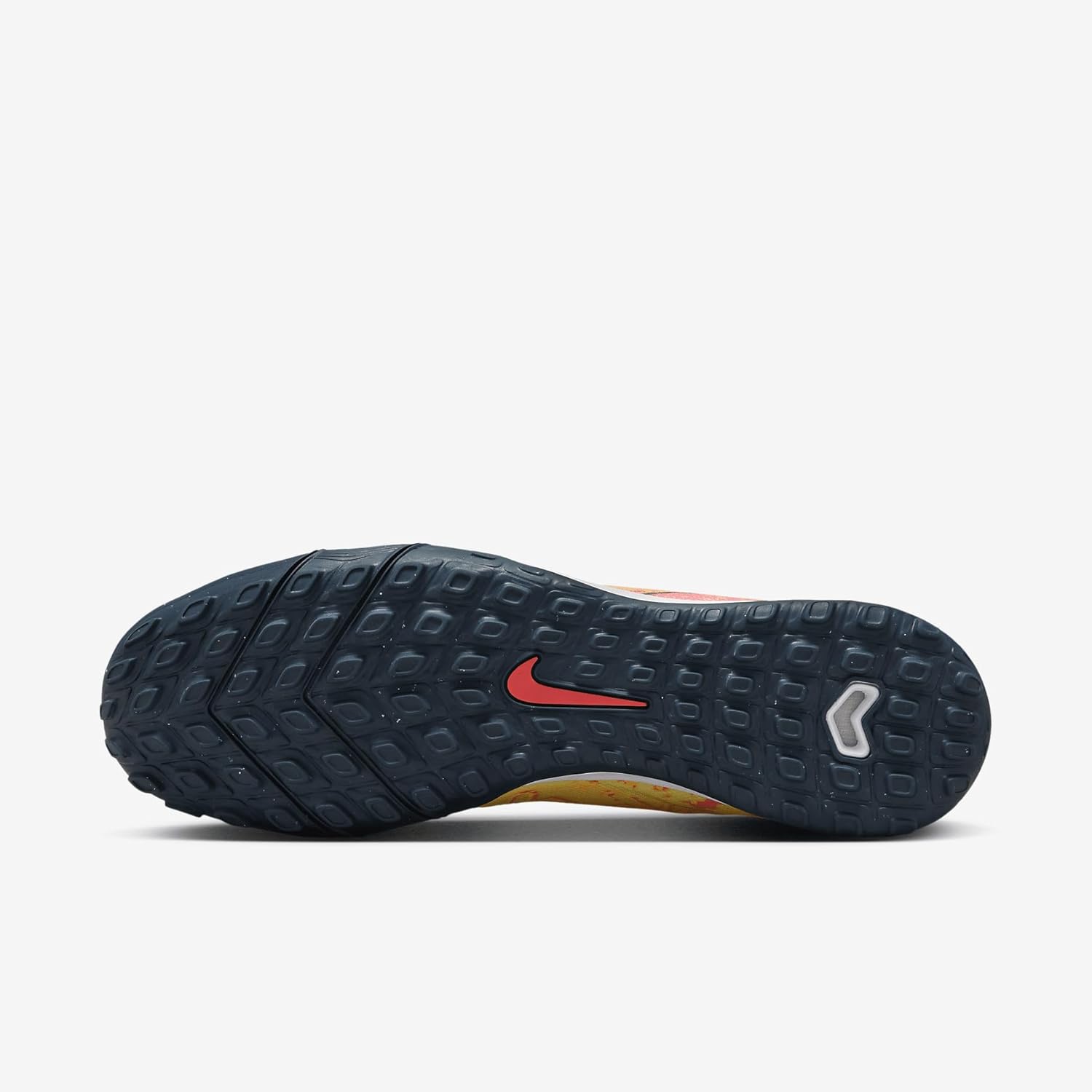 Nike Mercurial Vapor 16 Academy Kylian Mbappé TF Low-Top Soccer Shoes (FQ8384-800, Light Laser Orange/Armory Navy) Size 12