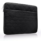 RAINYEAR Puffy Laptop Sleeve 13.3 Inch Protective Lightweight Computer Carrying Case Bag Compatible with MacBook Air/Pro 13-13.3 inch, MacBook Pro 14 inch, Black
