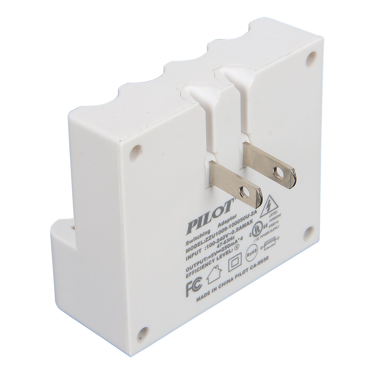 Pilot Automotive CA-9930 Wall Charger for USB Rechargeable Battery, 4 Pack (USBCell ECO)